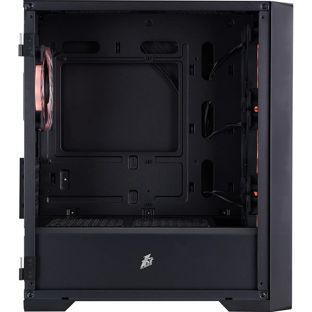 Корпус 1stPlayer T4-G-BK-4FS7 Black - мініатюра 6
