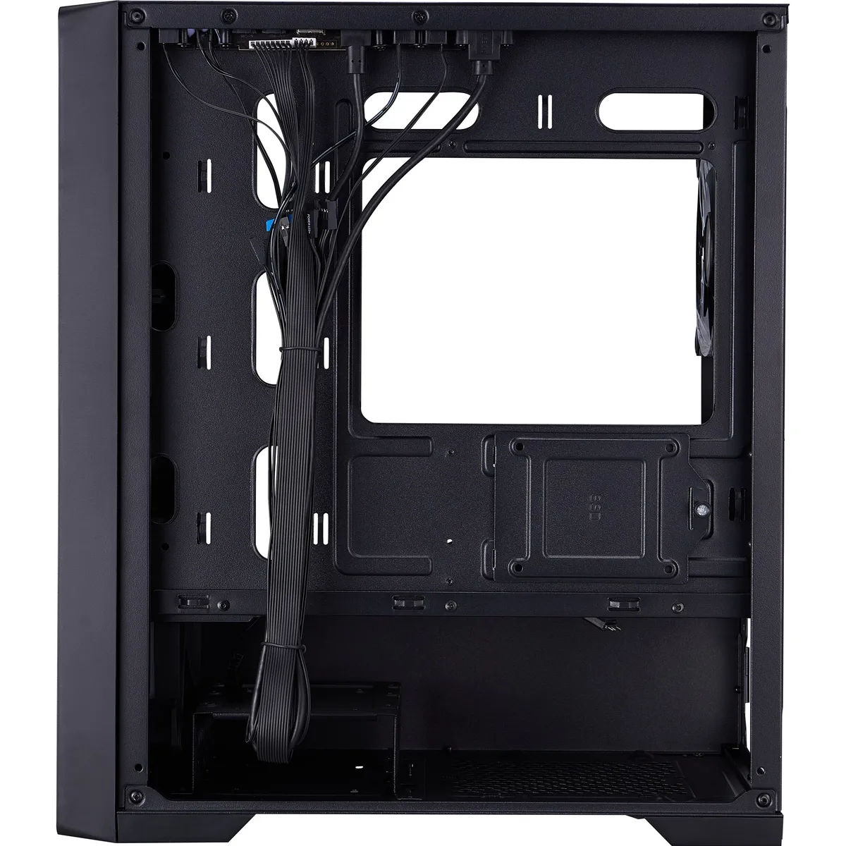 Корпус 1stPlayer T4-G-BK-4FS7 Black - мініатюра 7
