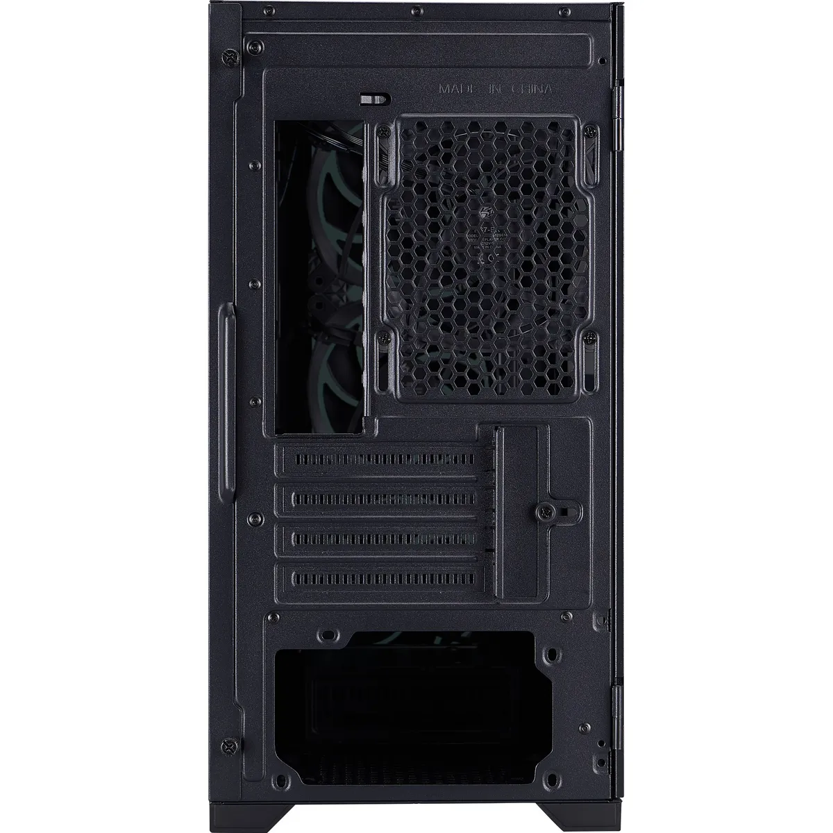 Корпус 1stPlayer T4-G-BK-4FS7 Black - мініатюра 8