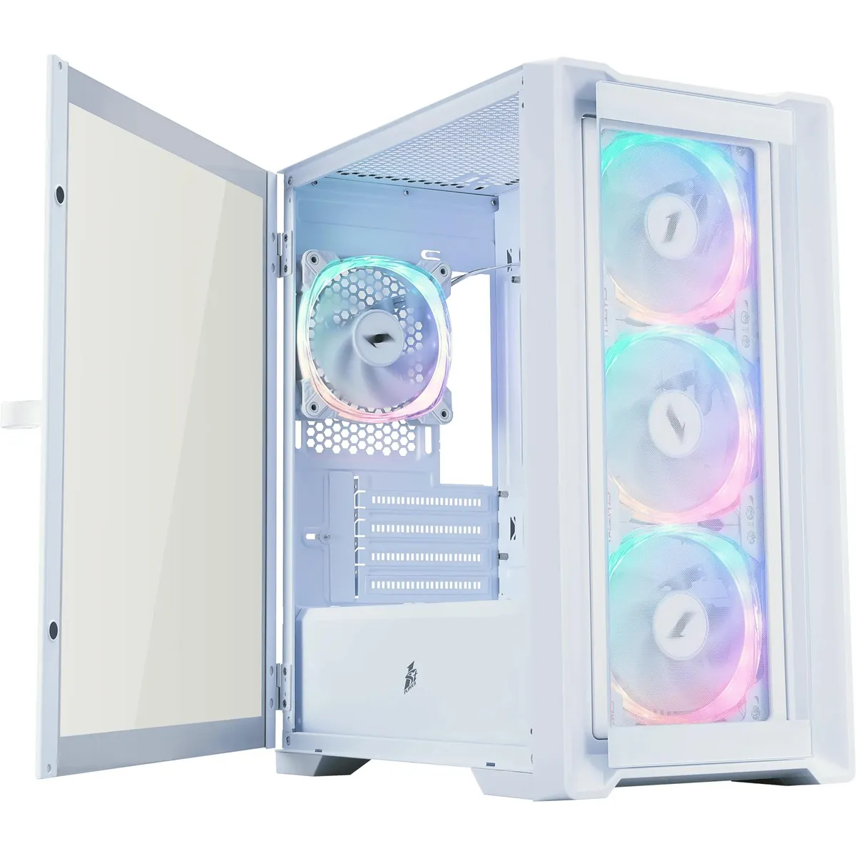 Корпус 1stPlayer T4-G-WH-4FS7-W White - зображення 1