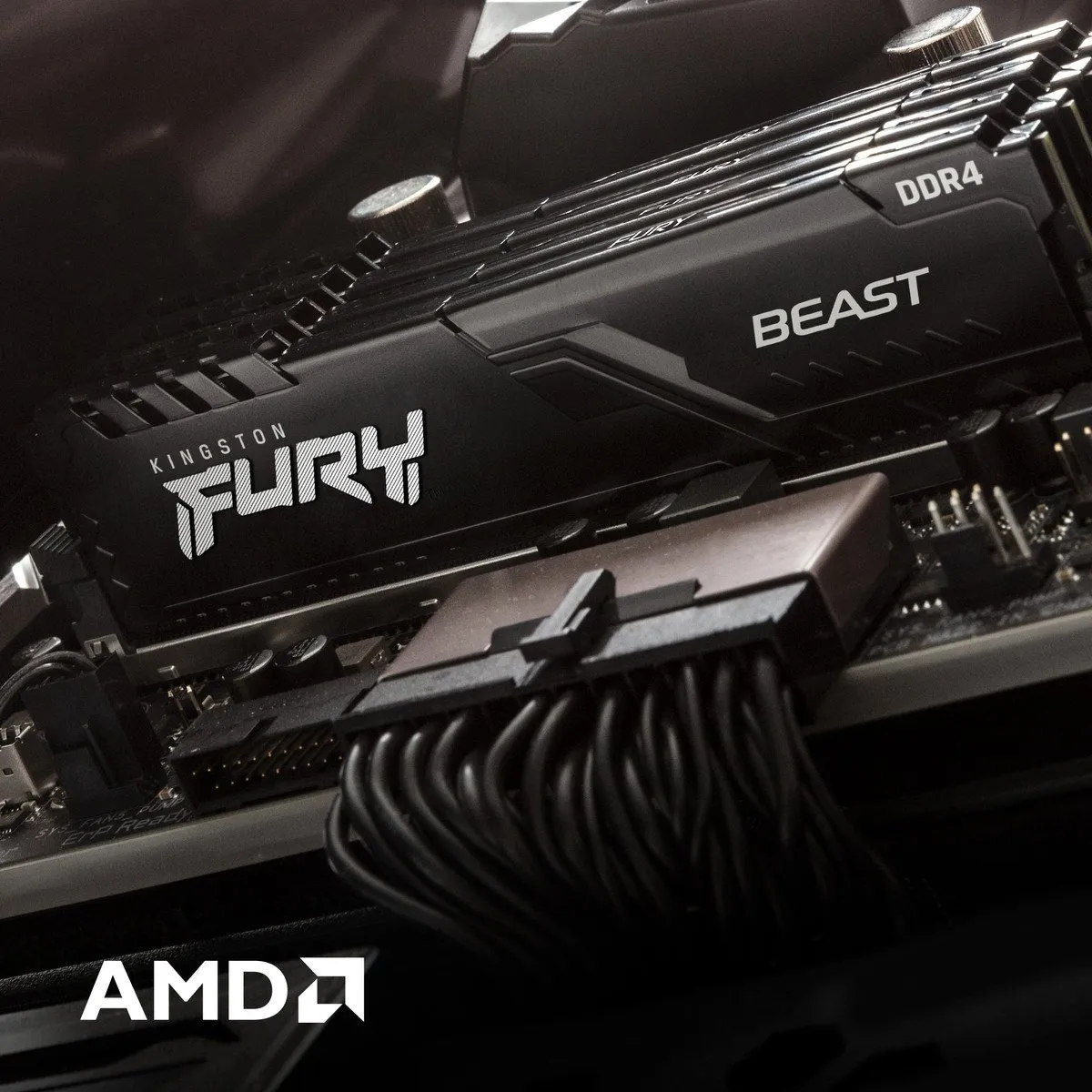 Модуль пам`ятi DDR4 16GB/3200 Kingston Fury Beast Black (KF432C16BB1/16) - мініатюра 10