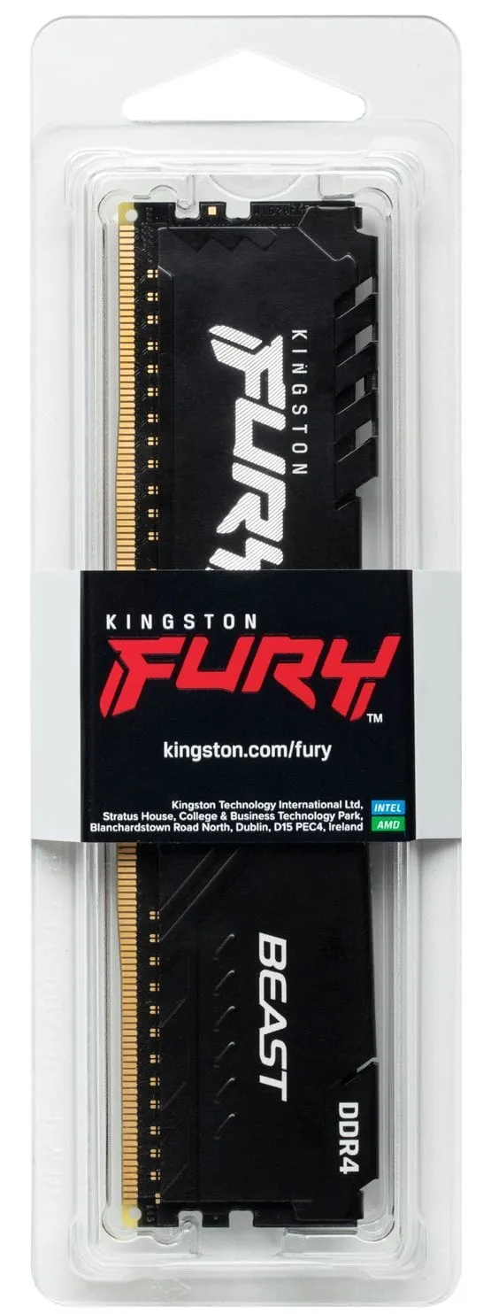 Модуль пам`ятi DDR4 16GB/3200 Kingston Fury Beast Black (KF432C16BB1/16) - мініатюра 5