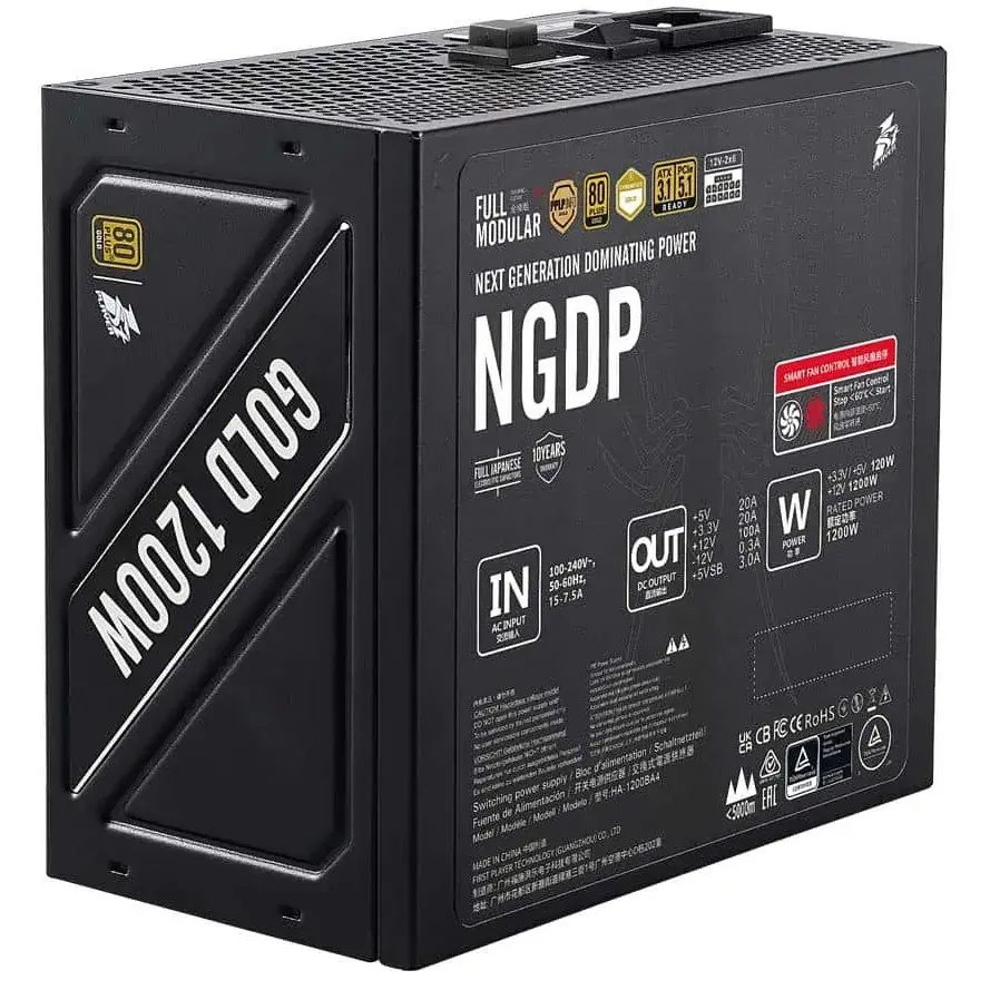 Блок живлення 1stPlayer HA-1200BA4 1200W (NGDP-GLD-1200-BK-EU) - мініатюра 11