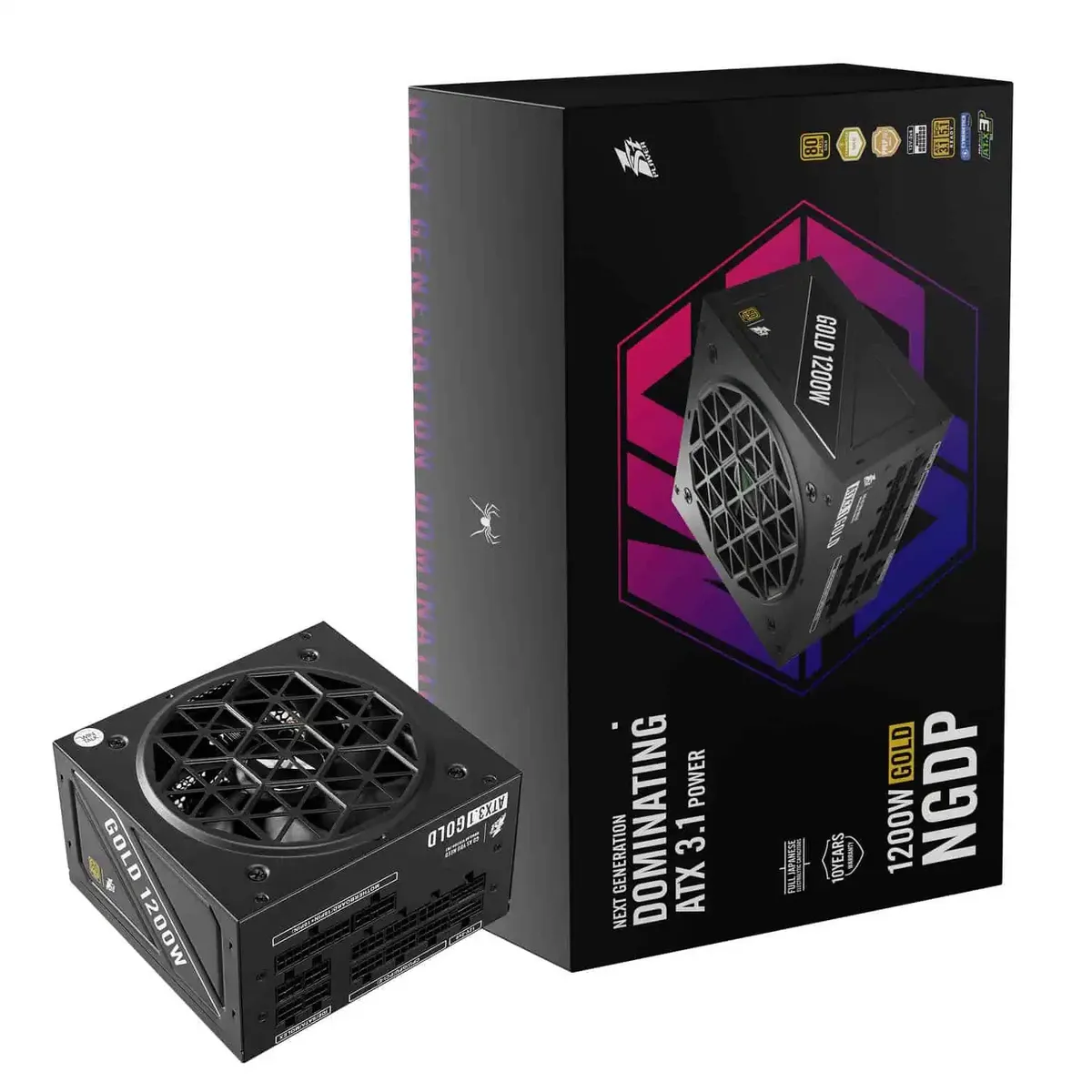 Блок живлення 1stPlayer HA-1200BA4 1200W (NGDP-GLD-1200-BK-EU) - мініатюра 3