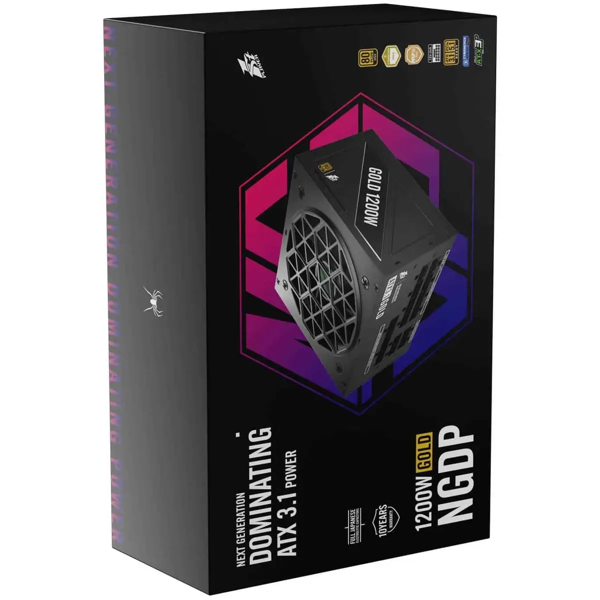 Блок живлення 1stPlayer HA-1200BA4 1200W (NGDP-GLD-1200-BK-EU) - мініатюра 4