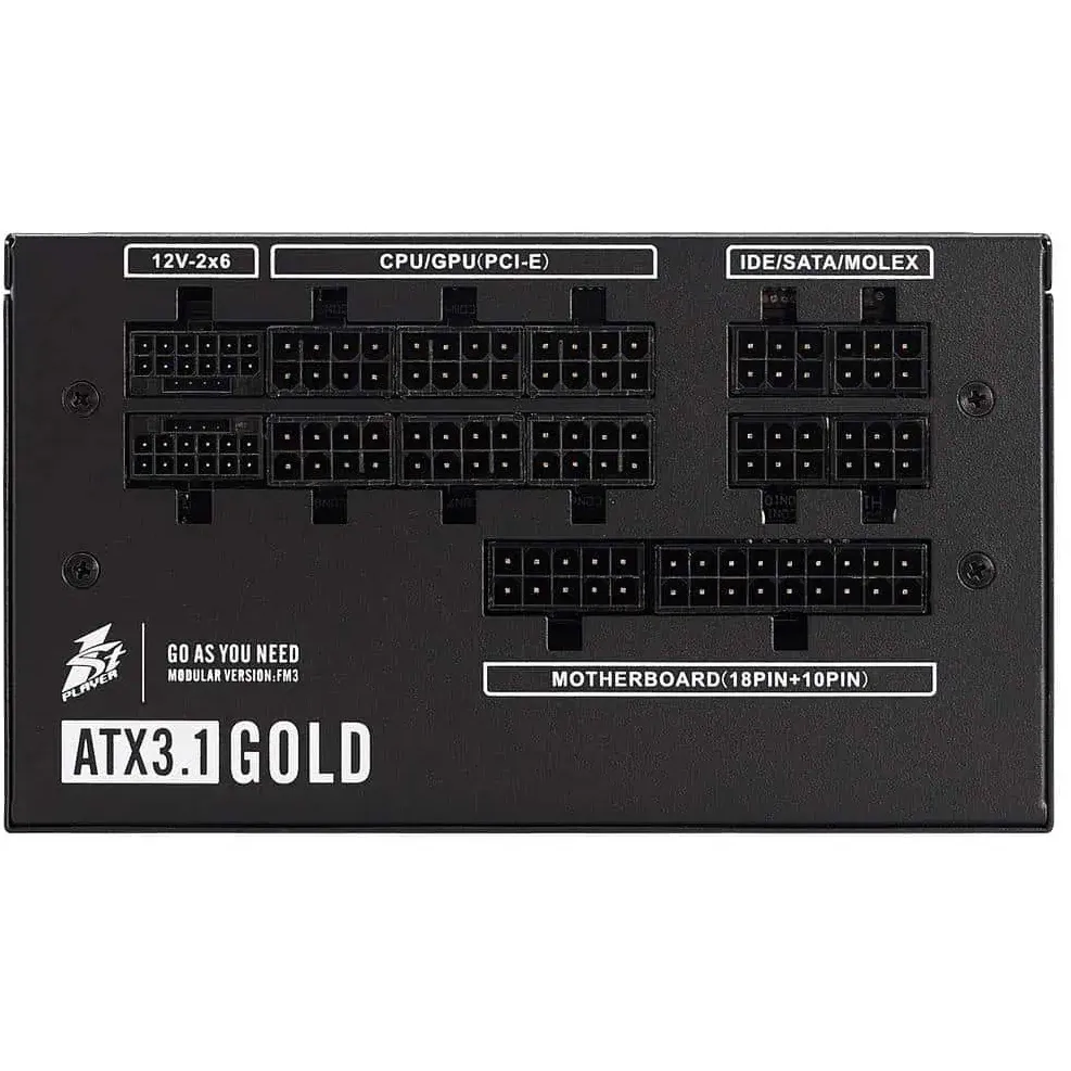 Блок живлення 1stPlayer HA-1200BA4 1200W (NGDP-GLD-1200-BK-EU) - мініатюра 6