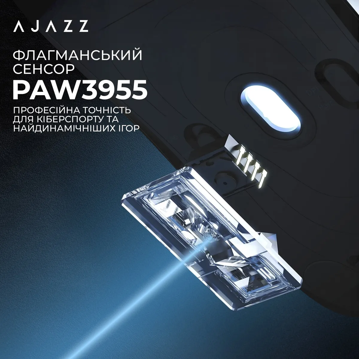 Миша бездротова Ajazz AJ139 Near Link V3 Pro+ White (AJ139-NL-V3-PRO-W) - мініатюра 11