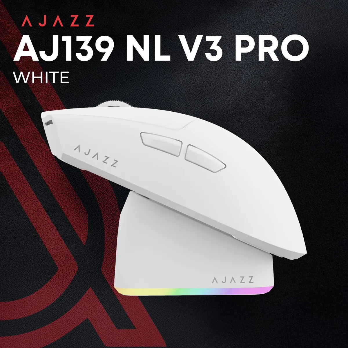 Миша бездротова Ajazz AJ139 Near Link V3 Pro+ White (AJ139-NL-V3-PRO-W) - мініатюра 6
