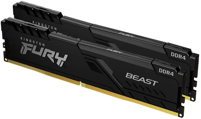 Модуль пам`ятi DDR4 2x16GB/3600 Kingston Fury Beast Black (KF436C18BBK2/32) - мініатюра 2
