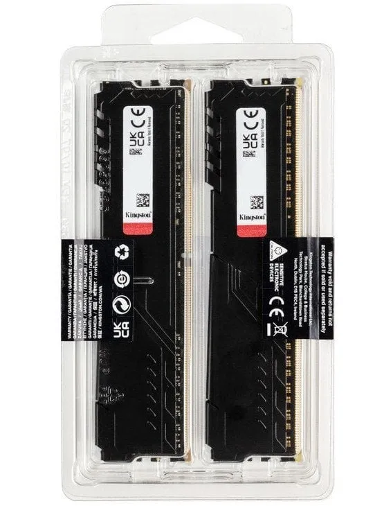Модуль пам`ятi DDR4 2x16GB/3600 Kingston Fury Beast Black (KF436C18BBK2/32) - мініатюра 6
