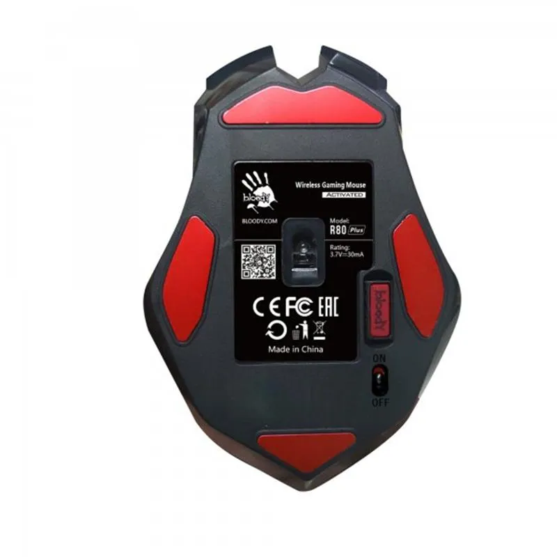 Миша бездротова Bloody R80 Plus (Skull) Black - мініатюра 2