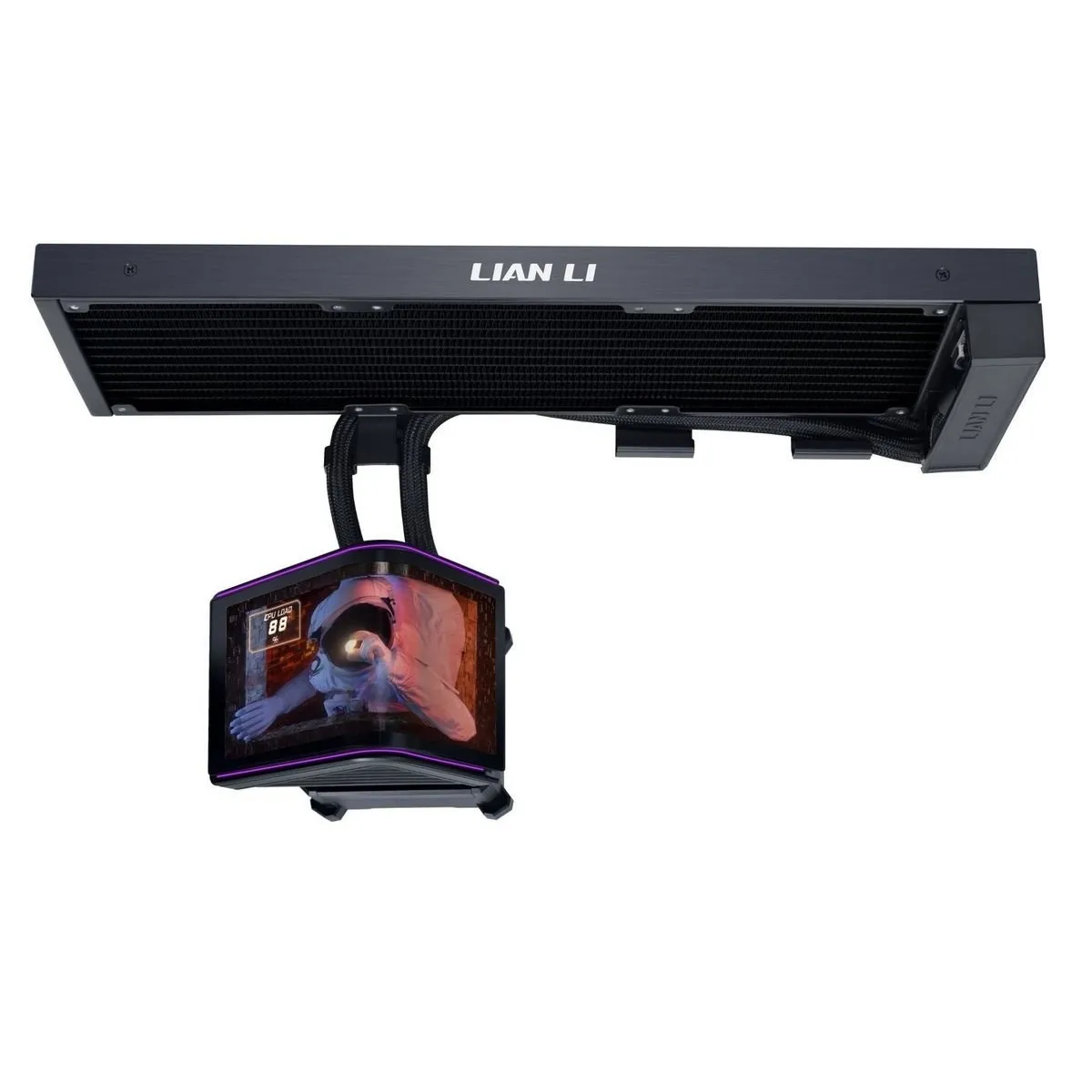 Система водяного охолодження Lian Li HydroShift II OLED Curved 360 Fanless Black(G89.GHS2OLDC36NB.00) - мініатюра 3