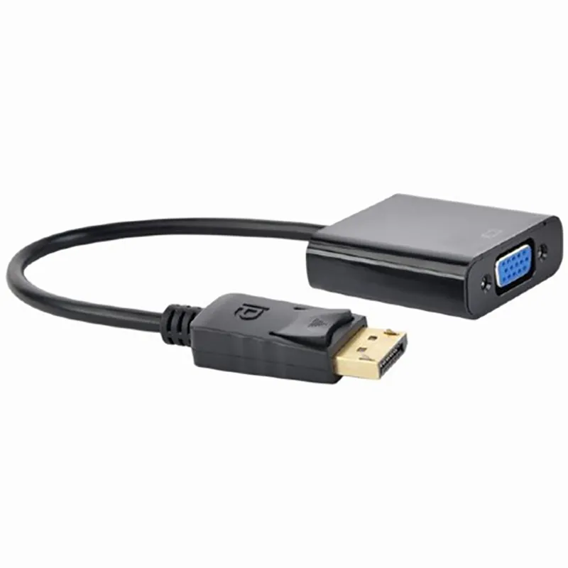 Адаптер Cablexpert DisplayPort - VGA (M/F), 0.15 м, Black (A-DPM-VGAF-02) - зображення 1