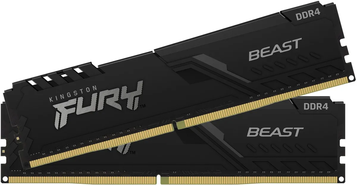 Модуль пам`ятi DDR4 2x16GB/3200 Kingston Fury Beast Black (KF432C16BB1K2/32) - мініатюра 3