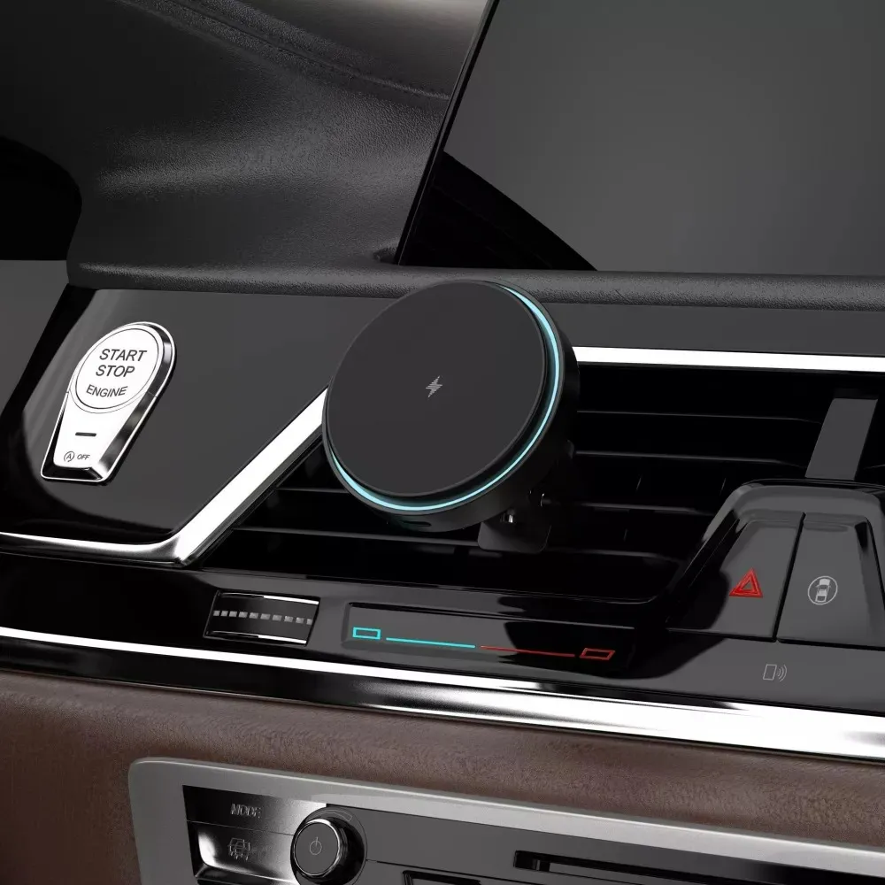 Бездротовий зарядний пристрій Proove Light Circle 15W Black (WHLC15010001) - мініатюра 6