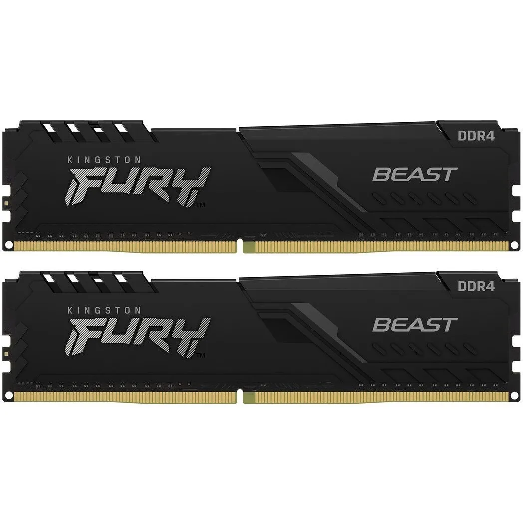 Модуль пам`ятi DDR4 2x32GB/3200 Kingston Fury Beast Black (KF432C16BBK2/64) - зображення 1