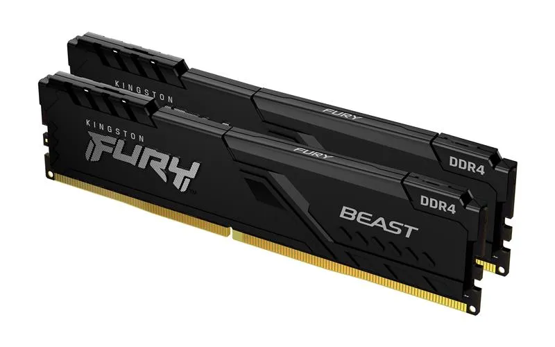 Модуль пам`ятi DDR4 2x32GB/3200 Kingston Fury Beast Black (KF432C16BBK2/64) - мініатюра 2