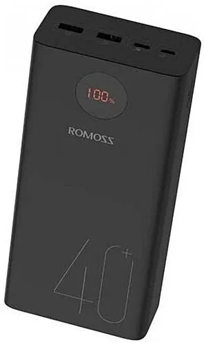 Універсальна мобільна батарея Romoss PEA40 40000mAh 22.5W Black (PEA40-152-2111H) - мініатюра 2