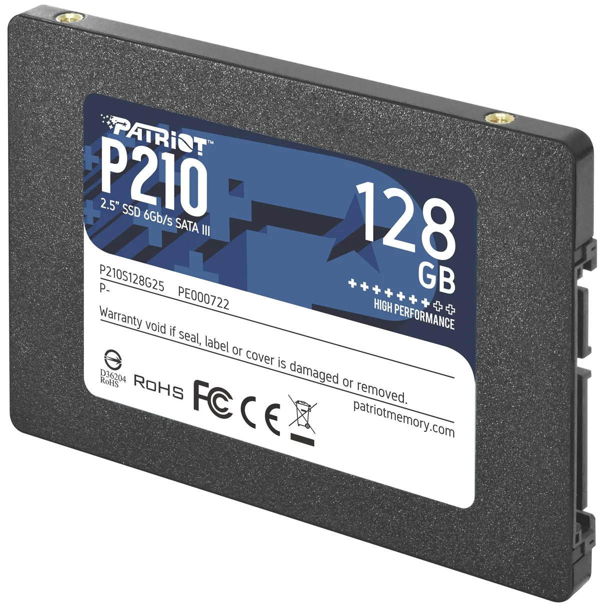 Накопичувач SSD 2.5" 128GB Patriot (P210S128G25) - мініатюра 6