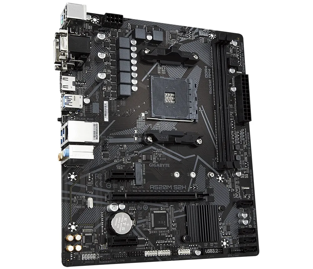 Материнська плата GIGABYTE A520M S2H - мініатюра 4