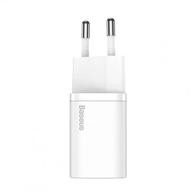 Мережевий зарядний пристрій Baseus Super Si Quick Charger (1USBx3A) White (TZCCSUP-B02) + кабель Lightning - мініатюра 3