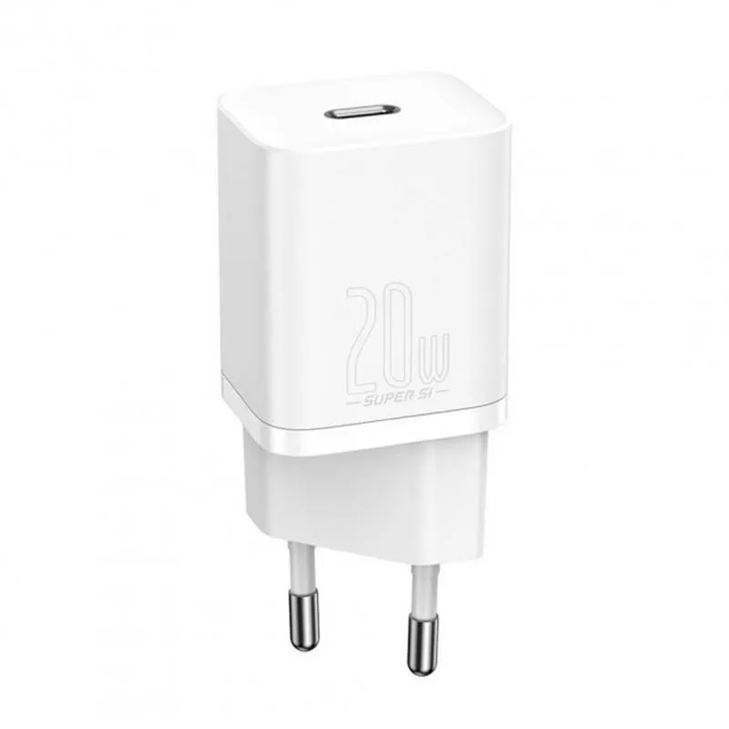 Мережевий зарядний пристрій Baseus Super Si Quick Charger (1USBx3A) White (TZCCSUP-B02) + кабель Lightning - мініатюра 4