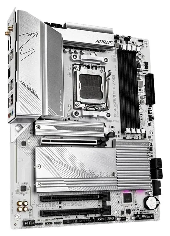 Материнська плата Gigabyte B650 Aorus Elite AX Ice Socket AM5 - мініатюра 2