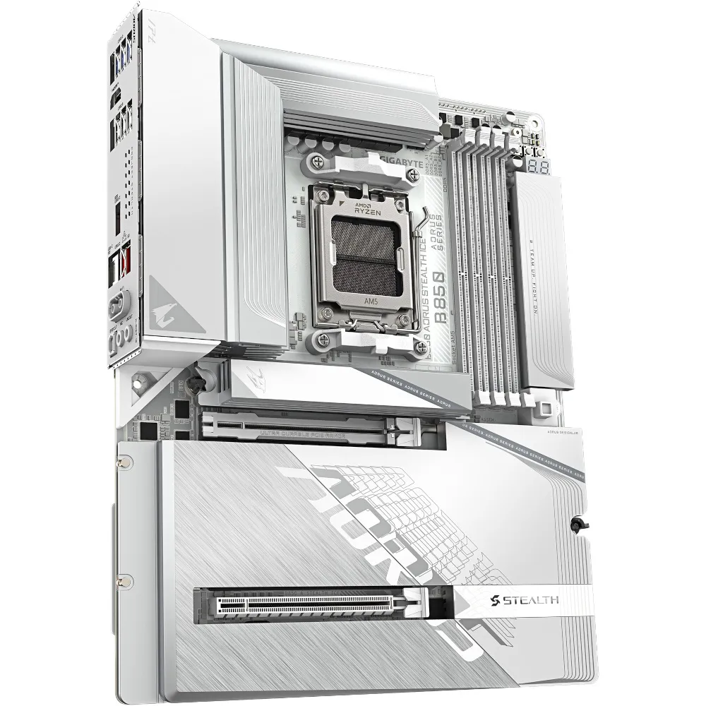 Материнська плата Gigabyte B850 Aorus Stealth Ice Socket AM5 - мініатюра 3