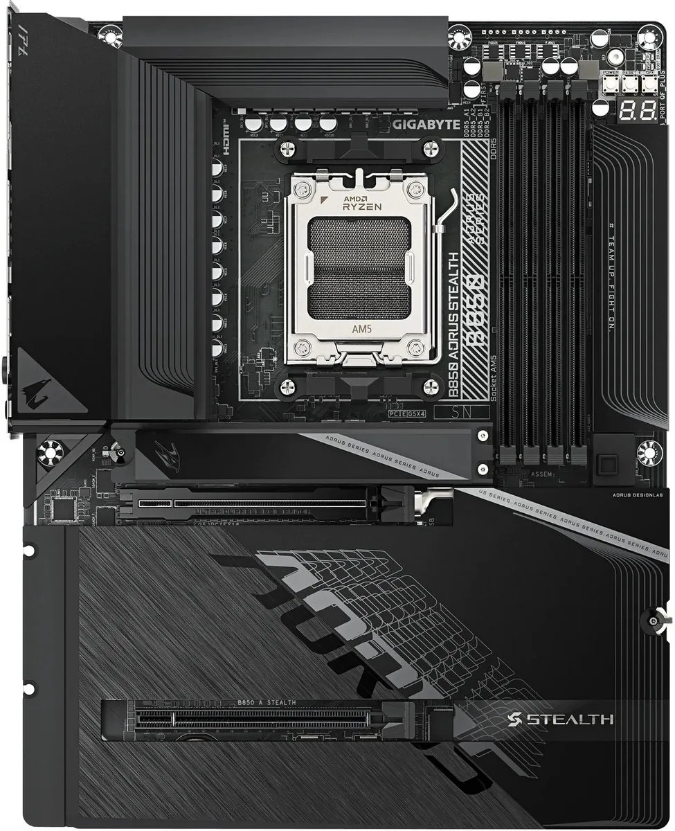 Материнська плата Gigabyte B850 Aorus Stealth Socket AM5 - мініатюра 2