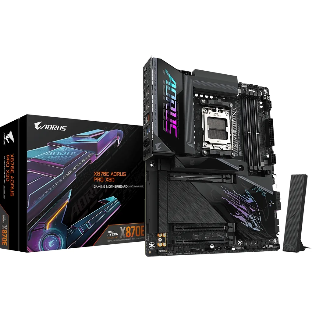 Материнська плата Gigabyte X870E Aorus Pro X3D Socket AM5 - зображення 1