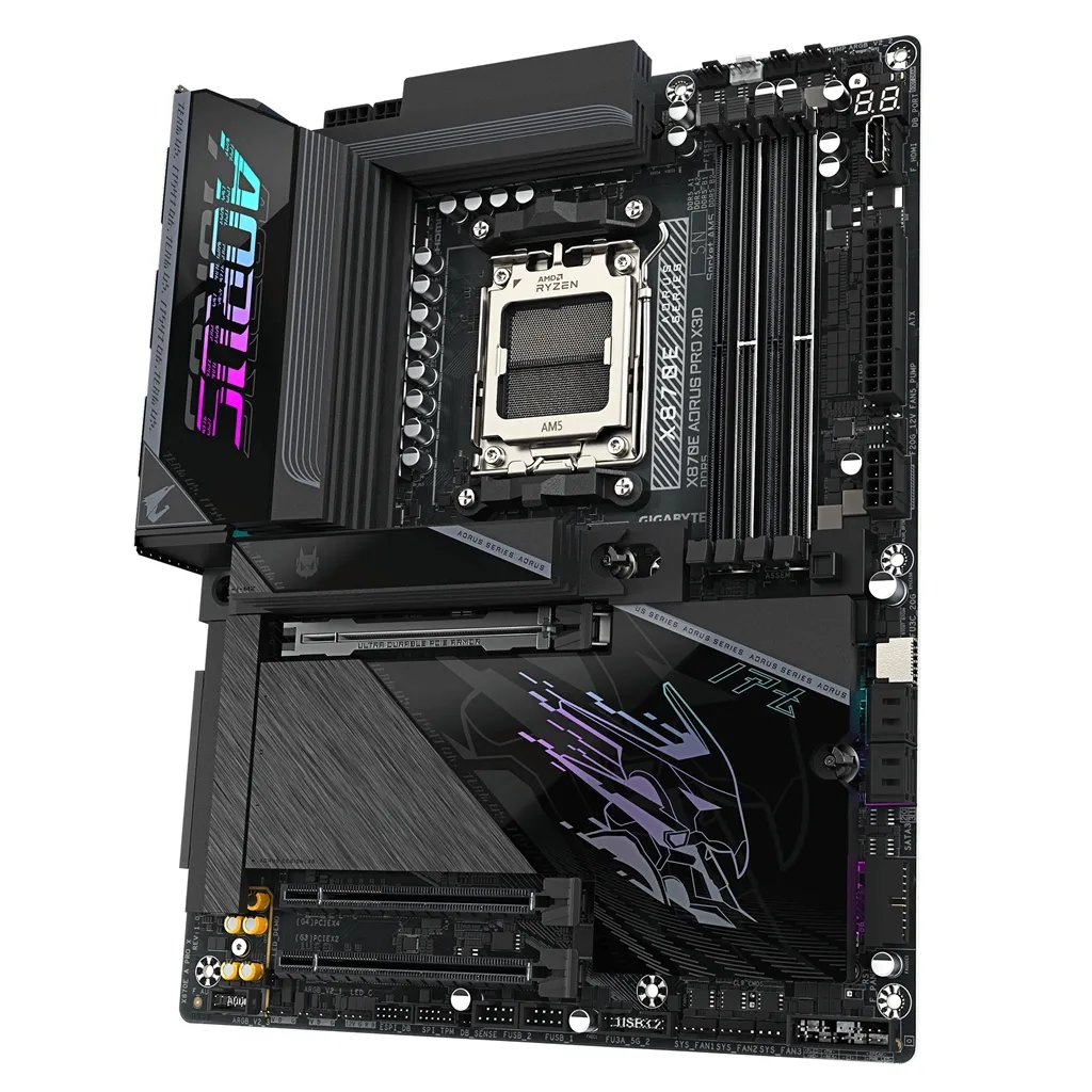 Материнська плата Gigabyte X870E Aorus Pro X3D Socket AM5 - мініатюра 4