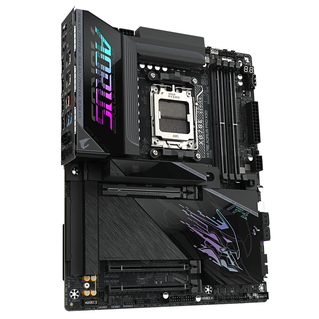 Материнська плата Gigabyte X870E Aorus Pro X3D Socket AM5 - мініатюра 5