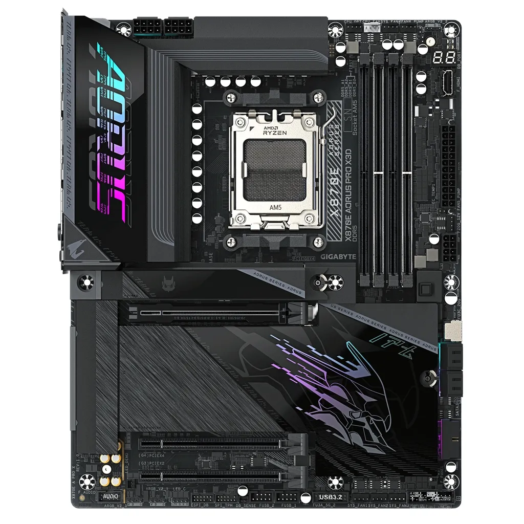 Материнська плата Gigabyte X870E Aorus Pro X3D Socket AM5 - мініатюра 6