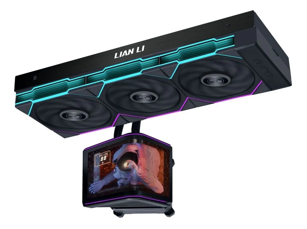 Система водяного охолодження Lian Li HydroShift II OLED Curved 360 TL Black (G89.GHS2OLDC36TB.00) - мініатюра 2