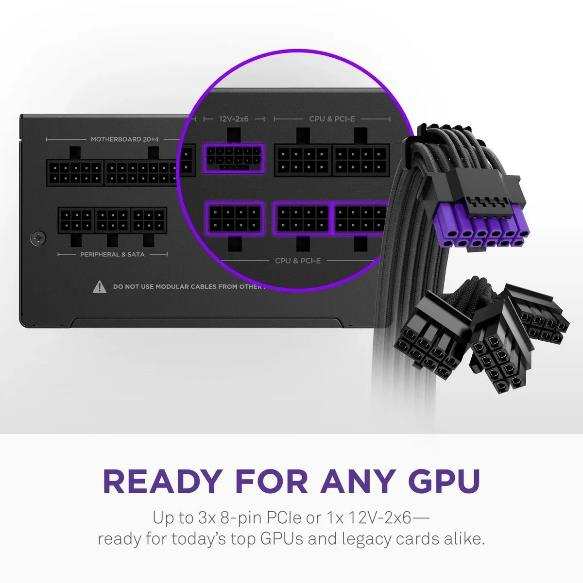 Блок живлення NZXT C1000W ATX 3.1 (PA-0G3BB-EU) 1000W, 80+ Gold - мініатюра 2