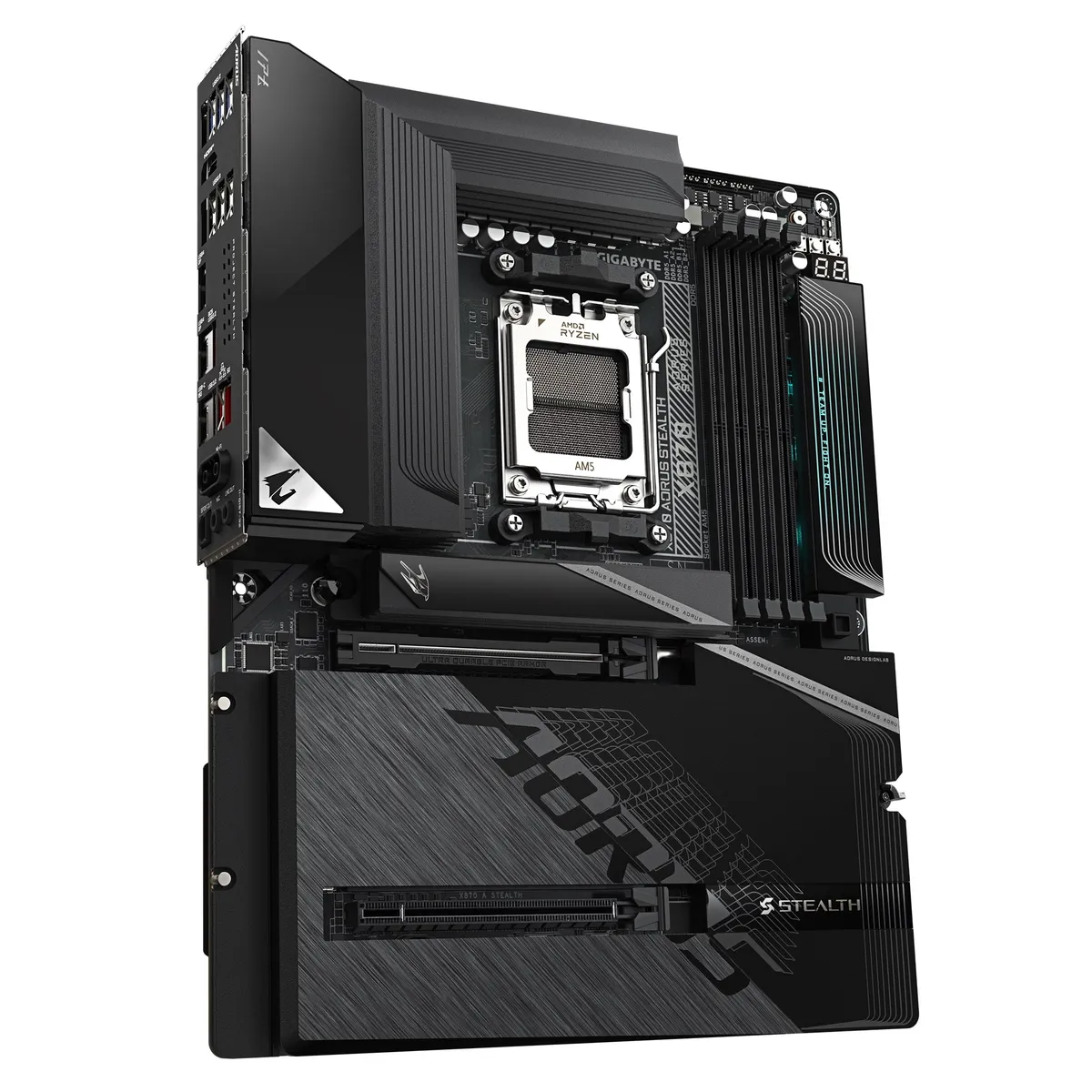 Материнська плата Gigabyte X870 Aorus Stealth Socket AM5 - мініатюра 3