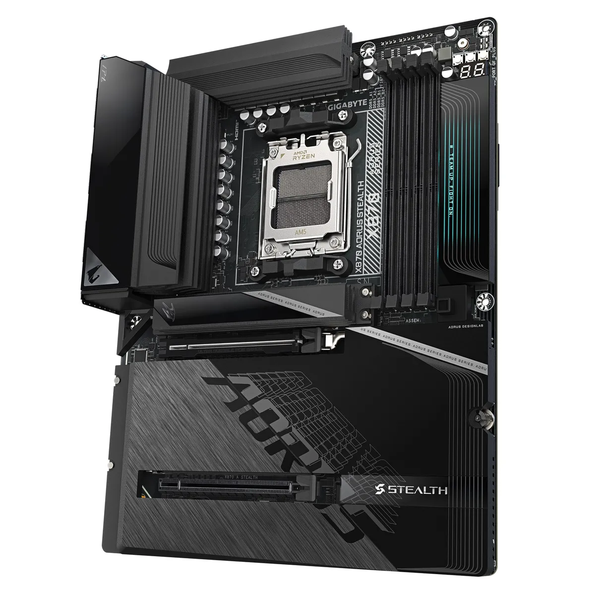 Материнська плата Gigabyte X870 Aorus Stealth Socket AM5 - мініатюра 4