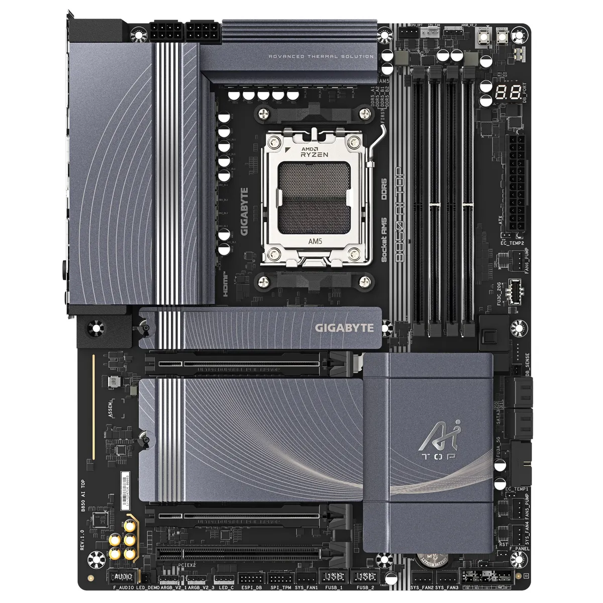 Материнська плата Gigabyte B850 AI TOP Socket AM5 - мініатюра 2