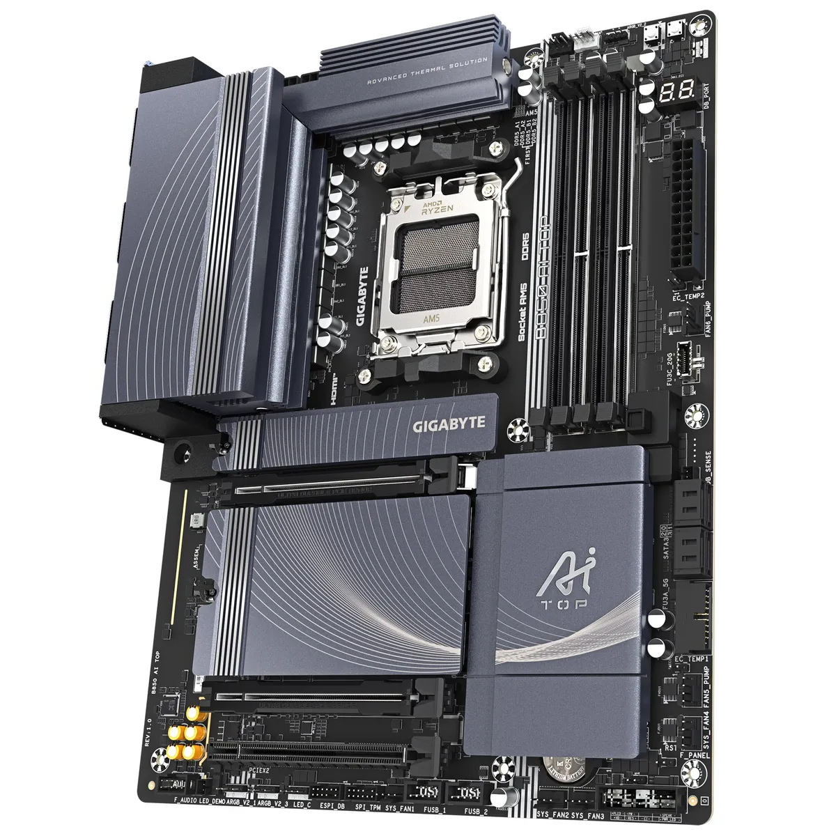 Материнська плата Gigabyte B850 AI TOP Socket AM5 - мініатюра 4