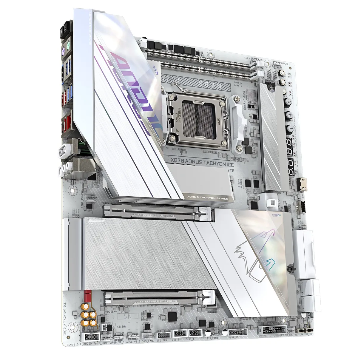 Материнська плата Gigabyte X870 Aorus Tachyon Ice Socket AM5 - мініатюра 3