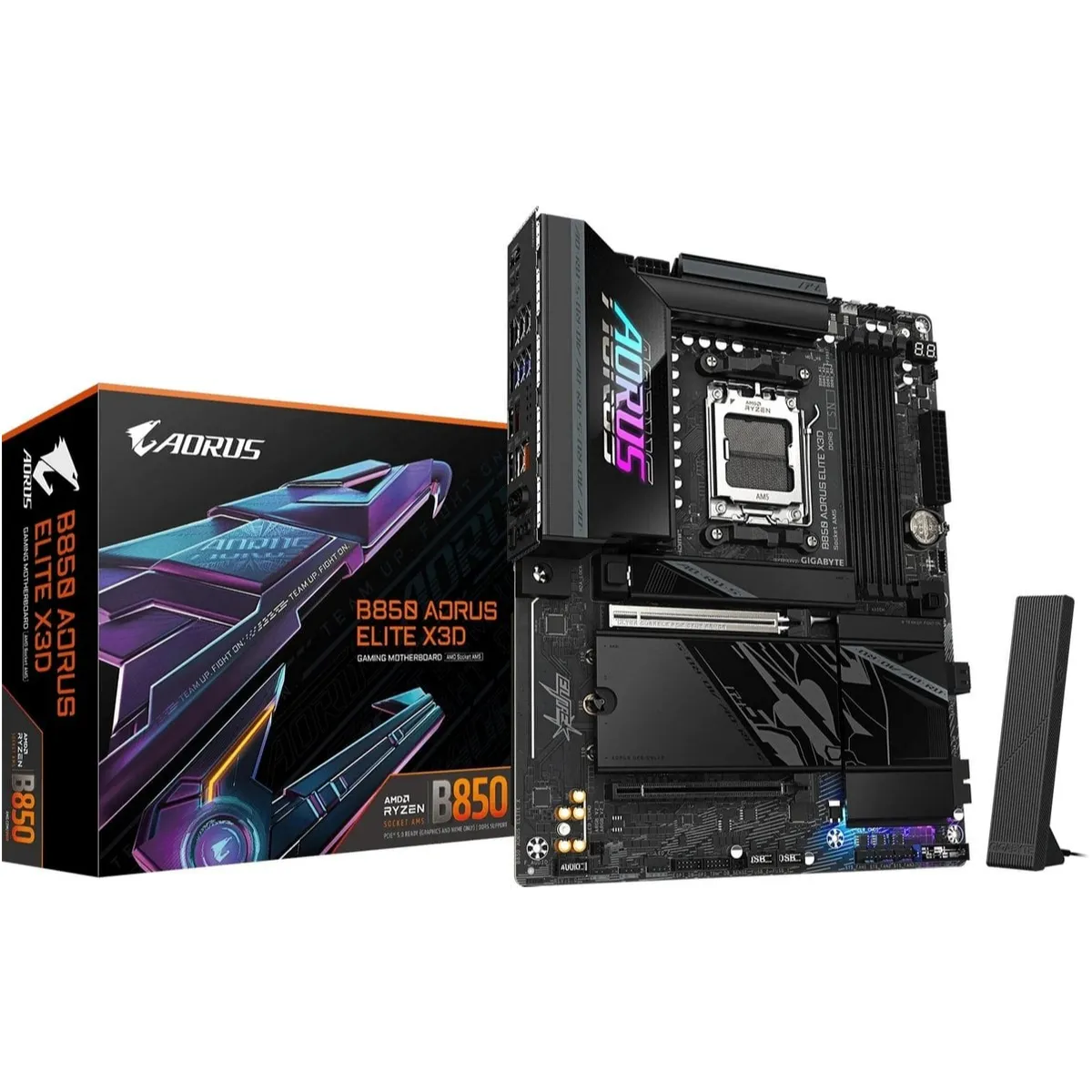 Материнська плата Gigabyte B850 Aorus Elite X3D Socket AM5 - мініатюра 6