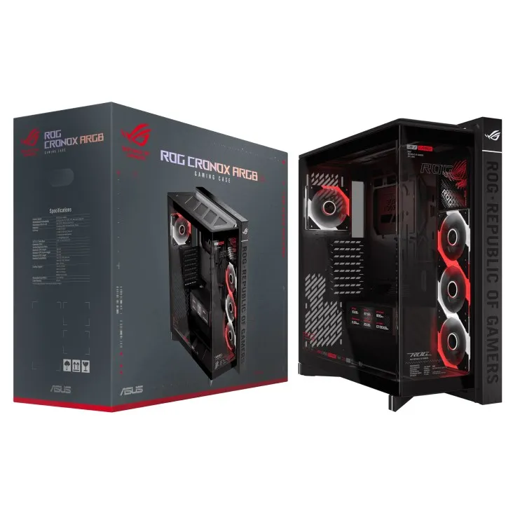Корпус Asus ROG Cronox GR801 Curve TG ARGB Black (90DC00T0-B09030) - зображення 1