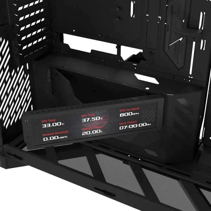 Корпус Asus ROG Cronox GR801 Curve TG ARGB Black (90DC00T0-B09030) - мініатюра 12