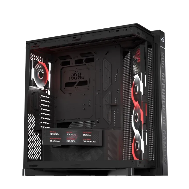 Корпус Asus ROG Cronox GR801 Curve TG ARGB Black (90DC00T0-B09030) - мініатюра 13