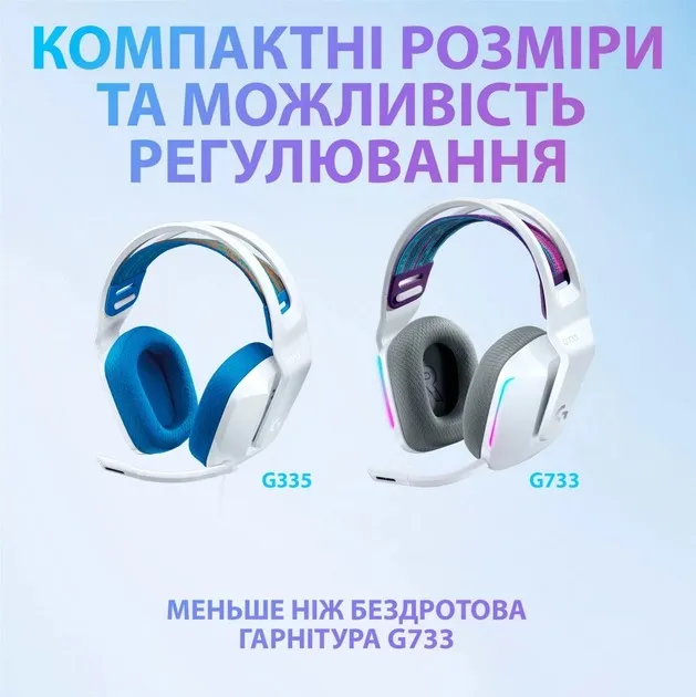 Гарнітура Logitech G335 White (981-001018) - мініатюра 10
