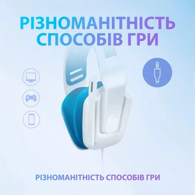 Гарнітура Logitech G335 White (981-001018) - мініатюра 9