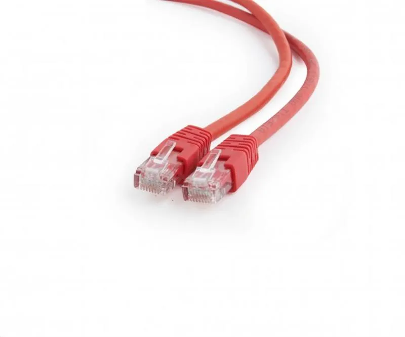 Патч-корд UTP Cablexpert (PP6U-2M/R) cat.6, літий, 50u штекер із засувкою, 2 м, червоний - зображення 1