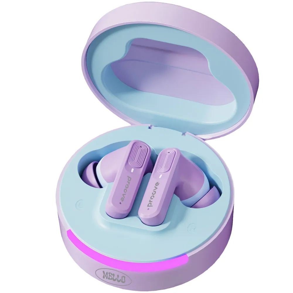 Bluetooth-гарнітура Proove Mello TWS with ANC (APP) Cotton Candy (TWML0001AP24) - мініатюра 2