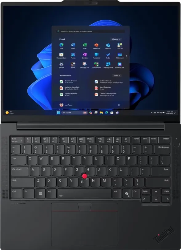 Ноутбук Lenovo ThinkPad E14 Gen 8 (21Y9S03C00) Black - мініатюра 6