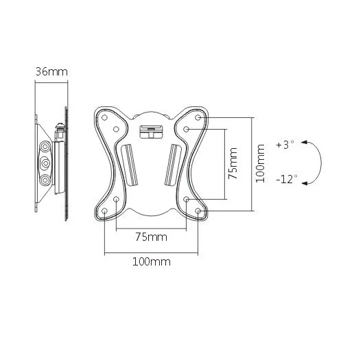 Кронштейн Satelit 15-32TILT100 (VESA100х100) - зображення 1